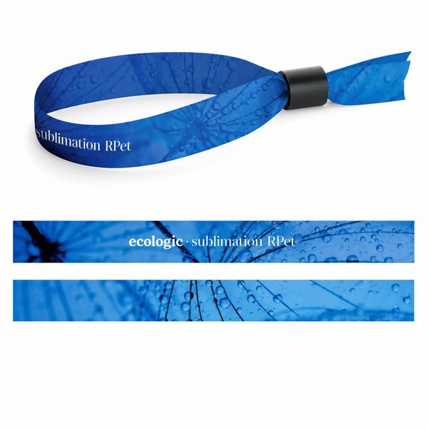Esempio stampato di Braccialetto Lanyard SUBLIMATION Slim II (15 mm) in poliestere riciclato (100% rPET)