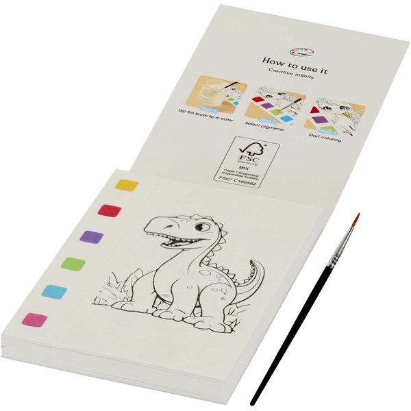 Libro da colorare e set di pennarelli acquerellabili Quell - EgotierPro 106441