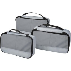 Sacchetti da viaggio in materiale riciclato GRS Jet - set da 3 - EgotierPro 120807