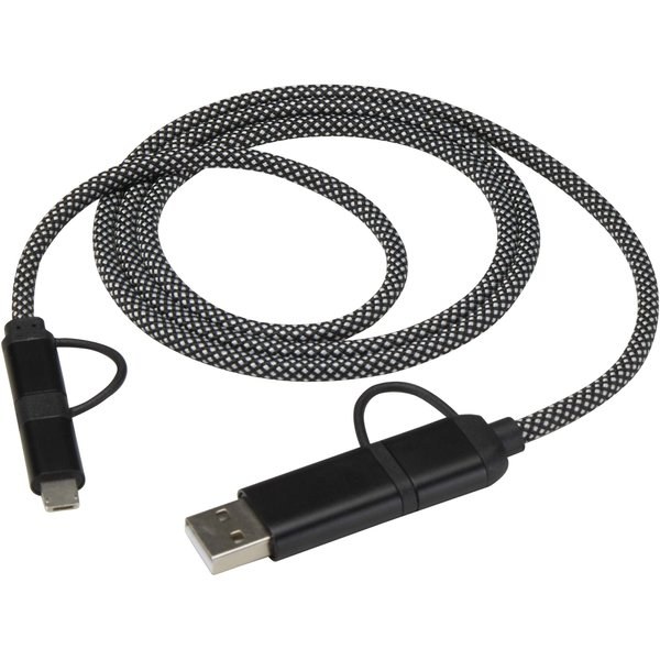 SMART 65W 100 cm RCS certified magnetic 5-in-1 charging cable - EgotierPro 124495