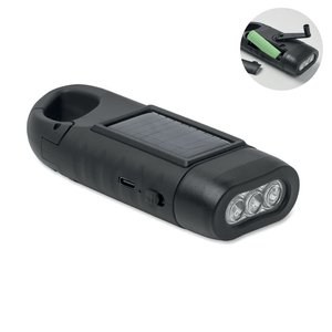 CRANCH Torcia solare con dinamo - GiftRetail MO3149