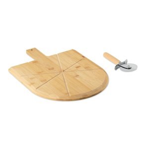 NAPOLITANA Tagliere per pizza in bambù - GiftRetail MO3202