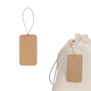 Etichetta rettangolare realizzata in carta riciclata al 100% (700 g/m²) - Egotier 93671